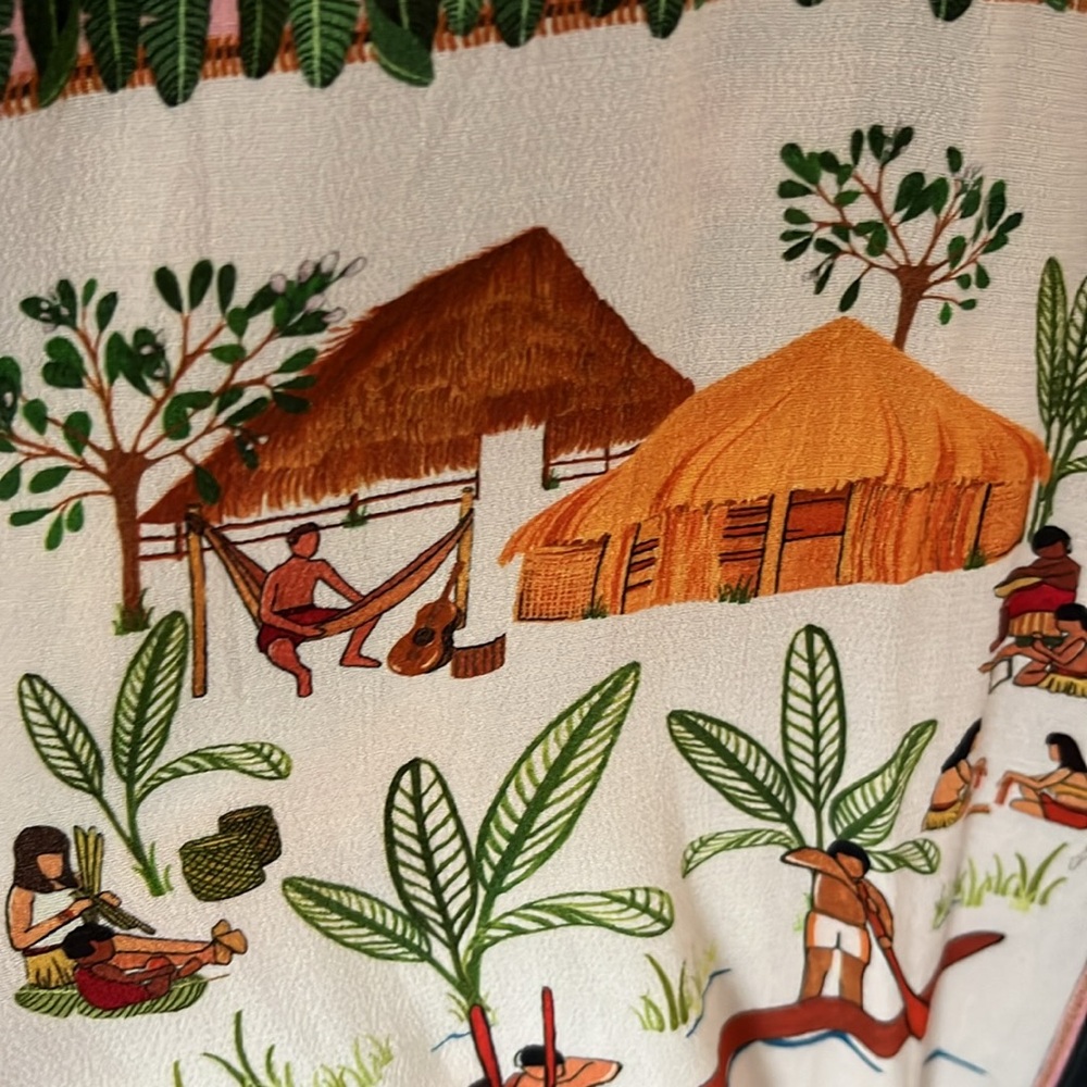 Farm Rio Mixed Scarf Patchwork Jumpsuit - Picture 8 of 10